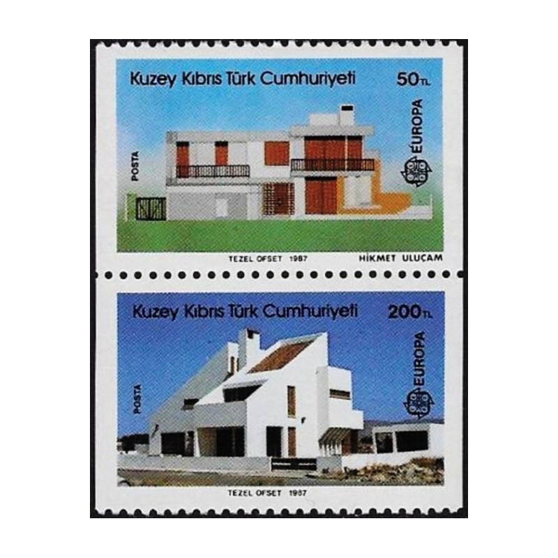 Turkų Kipro pašto ženklai (1987). Modernioji architektūra
