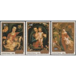 Kuko salų pašto ženklai (1986). Kalėdos (Rubenso paveikslai)