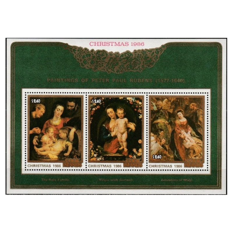 Cook Islands stamps (1986) for sale. Christmas (Rubens paintings)