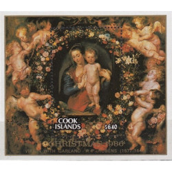 Cook Islands stamps (1986) for sale. Christmas (Rubens painting)