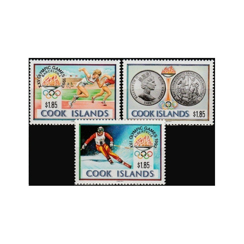 Cook Islands 1990. Olympic games (Barcelona and Alberville)