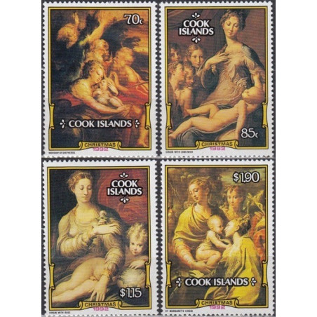 Cook Islands stamps (1992) for sale. Christmas (Religious paintings)