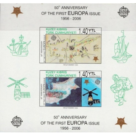 Turkų Kipro pašto ženklai (2006). Serijoms Europa 50 metų