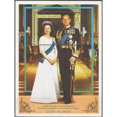 Cook Islands stamps (1997) for sale. Royal family wedding anniversary