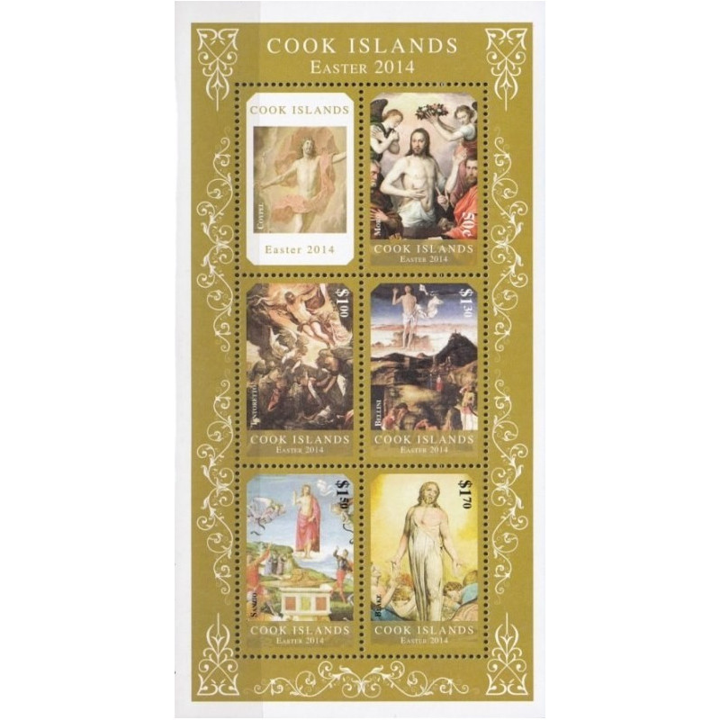 Cook Islands stamps (2014) for sale. Easter (Religious paintings)