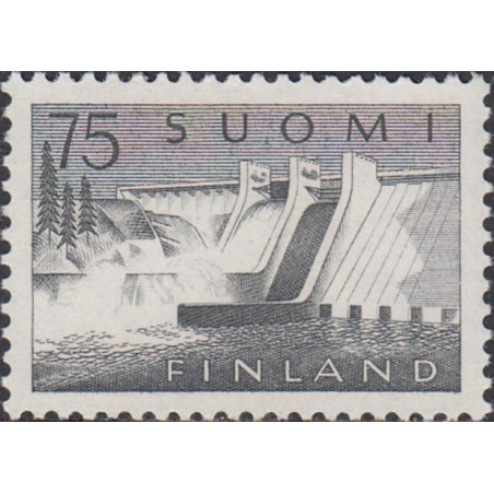 Suomijos pašto ženklai (1959). Hidroelektrinės užtvanka