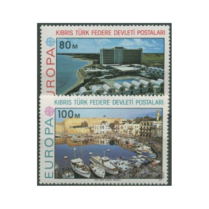 Turkų Kipro pašto ženklai (1977). Kraštovaizdžiai