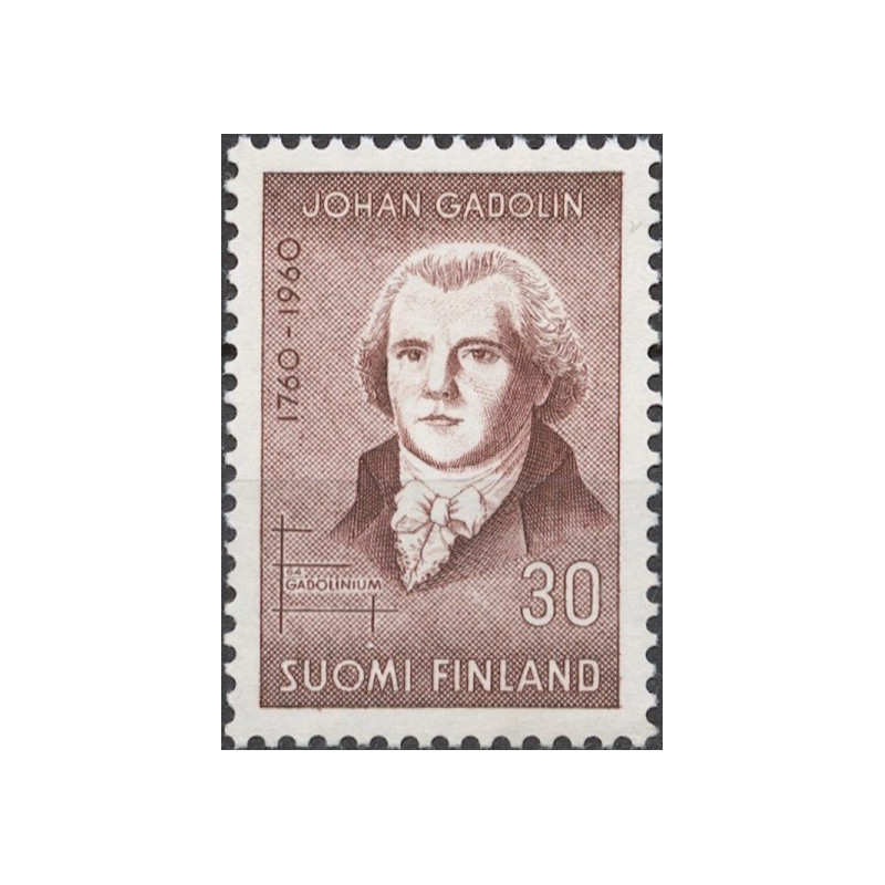 Suomijos pašto ženklai (1960). Juhanas Gadolinas (chemikas)