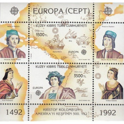 Turkų Kipro pašto ženklai (1992). Amerikos atradimas