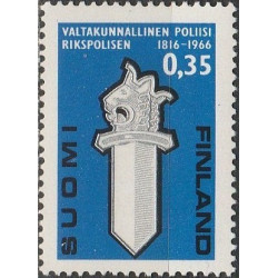 Suomijos pašto ženklai (1966). Policijai 150 metų