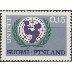 Suomijos pašto ženklai (1966). UNICEF Vaikų fondas