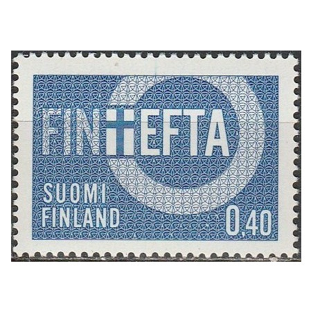 Suomijos pašto ženklai (1967). Narystė EFTA