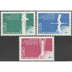 Suomijos pašto ženklai (1967). Nepriklausomybei 50 metų