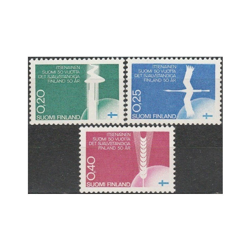 Finland stamps (1967) for sale. 50th anniversary National independence