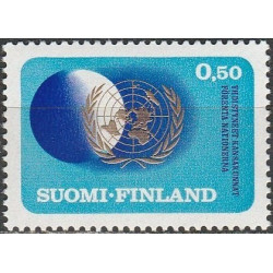 Suomijos pašto ženklai (1970). Jungtinėms Tautoms 25-eri