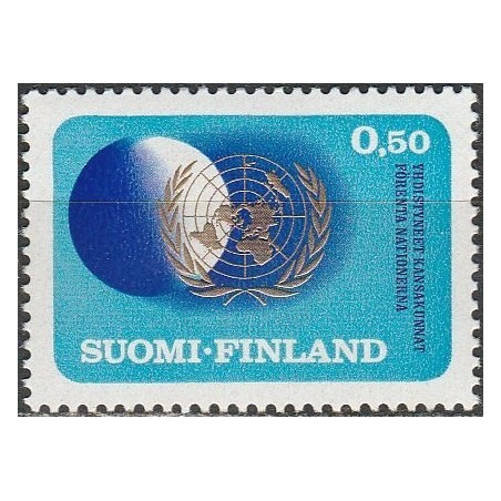 Suomijos pašto ženklai (1970). Jungtinėms Tautoms 25-eri