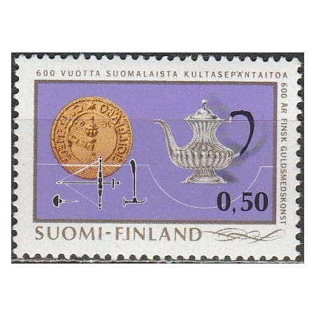 Suomijos pašto ženklai (1971). Auksiniai rankdarbiai