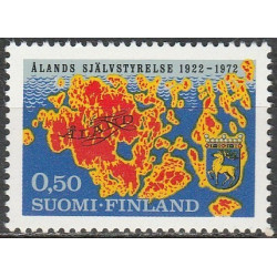 Suomijos pašto ženklai (1972). Alandų savivalda