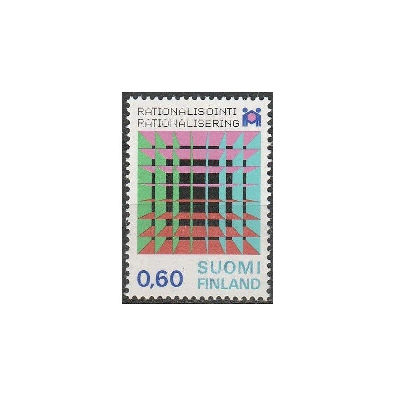 Suomijos pašto ženklai (1974). Racionalizavimas