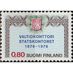 Suomijos pašto ženklai (1976). Valstybės iždui 100 metų
