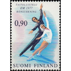 Suomijos pašto ženklai (1977). Dailusis čiuožimas