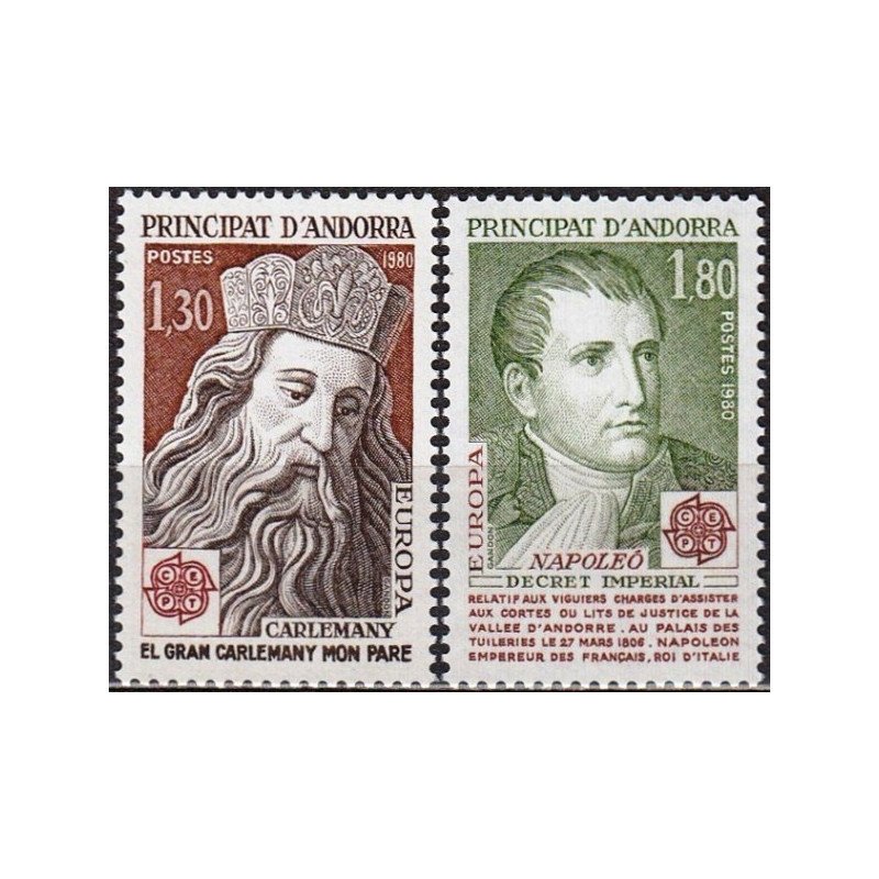 Andora (pranc) 1980. Žymūs žmonės: Karolis Didysis, Napoleonas