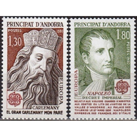 Andora (pranc) 1980. Žymūs žmonės: Karolis Didysis, Napoleonas
