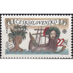 Čekoslovakijos pašto ženklai (1992). Amerikos atradimas