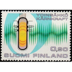 Suomijos pašto ženklai (1977). Atominė energija