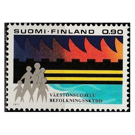 Suomijos pašto ženklai (1977). Socialinė rūpyba