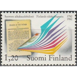 Suomijos pašto ženklai (1982). Laikraščiui 200 metų