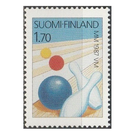 Suomijos pašto ženklai (1987). Boulingo čempionatas