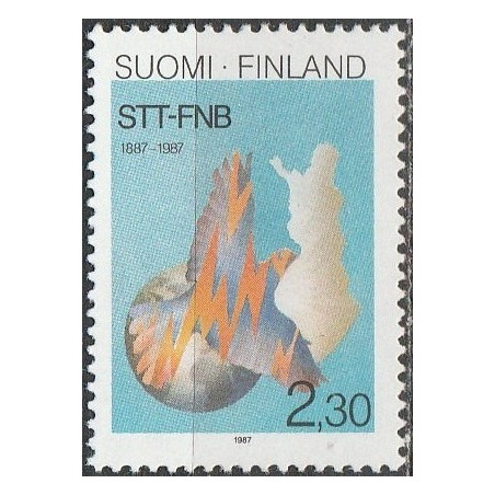Suomijos pašto ženklai (1987). Naujienų agentūra