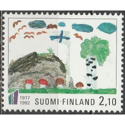 Suomijos pašto ženklai (1992). Nepriklausomybė (vaikų piešiniai)