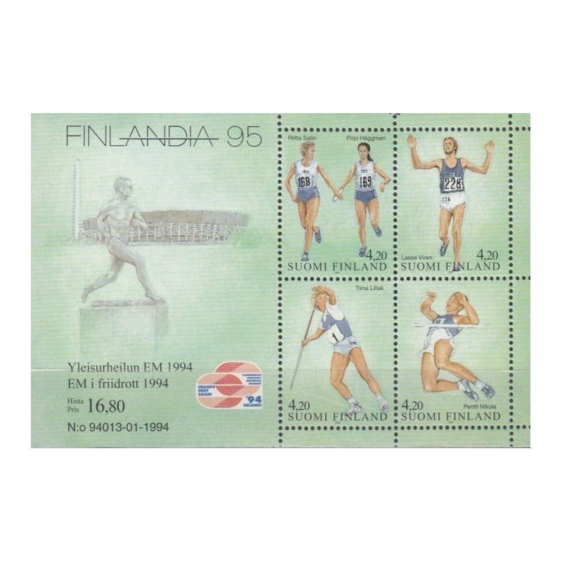 Suomijos pašto ženklai (1994). Europos Atletikos čempionatas