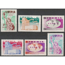 Liberijos pašto ženklai (1956). Filatelijos paroda Niujorke