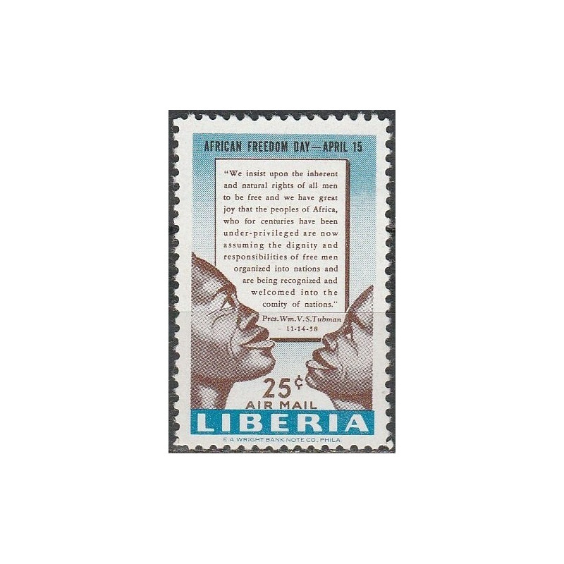 Liberijos pašto ženklai (1959). Afrikos nepriklausomybė