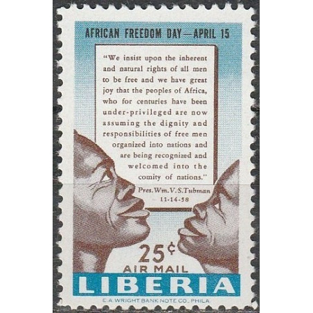 Liberijos pašto ženklai (1959). Afrikos nepriklausomybė