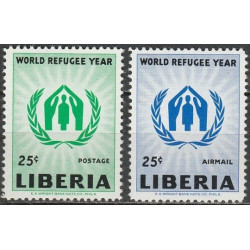 Liberijos pašto ženklai (1960). Pasauliniai pabėgėlių metai