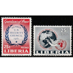Liberijos pašto ženklai (1961). Jungtinių tautų Saugumo taryba