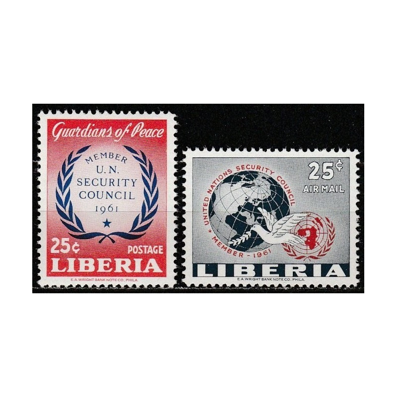 Liberijos pašto ženklai (1961). Jungtinių tautų Saugumo taryba