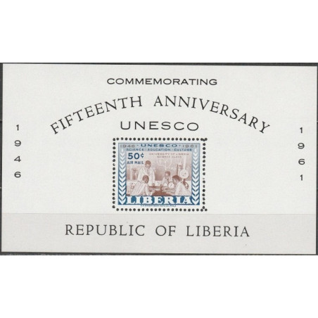 Liberijos pašto ženklai (1961). UNESCO jubiliejus