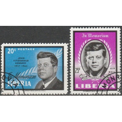 Liberijos pašto ženklai (1964). Džonas Fidžeraldas Kenedis