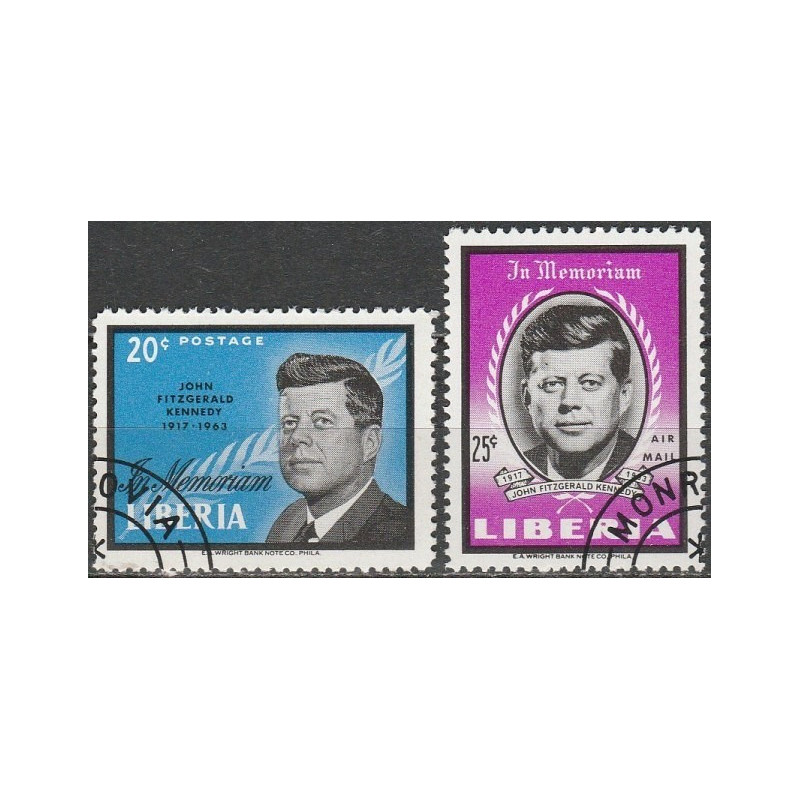 Liberijos pašto ženklai (1964). Džonas Fidžeraldas Kenedis