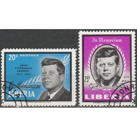 Liberijos pašto ženklai (1964). Džonas Fidžeraldas Kenedis