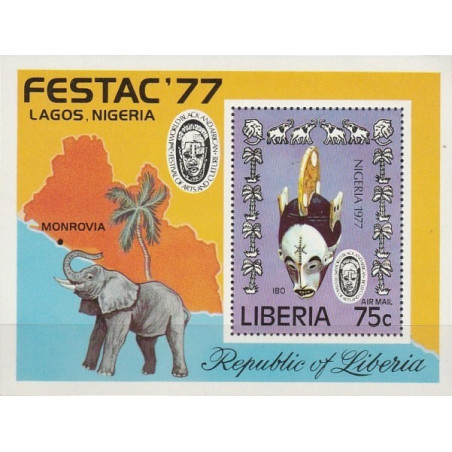 Liberia stamps (1977) for sale. African Cultural Festival