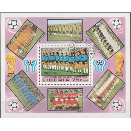 Liberijos pašto ženklai (1978). FIFA Pasaulio taurė