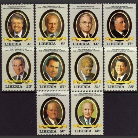 Liberia stamps (1982) for sale. US Presidents