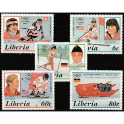 Liberia stamps (1987) for sale. Winter Olympic Games Calgary