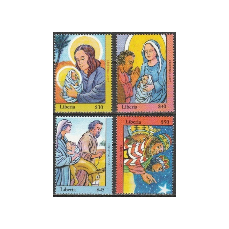 Liberijos pašto ženklai (2007). Kalėdos
